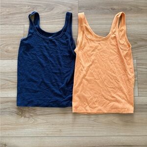 Aerie - Navy and Orange Tank Top Bundle